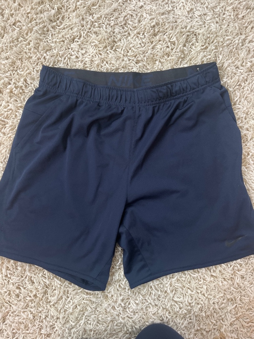 Men’s Navy Blue Nike Shorts. 7” Size Large
